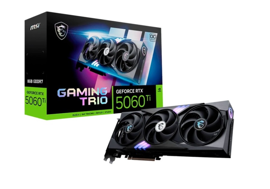 MSI OC 8Gb NVIDIA GeForce RTX 5060 Ti (RTX 5060 Ti 8G GAMING TRIO OC)