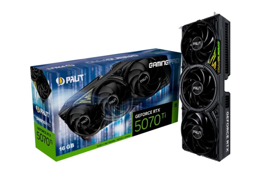 Palit GamingPro V1 OC 16Gb NVIDIA GeForce RTX 5070 Ti (NE7507TS19T2-GB2031Y)