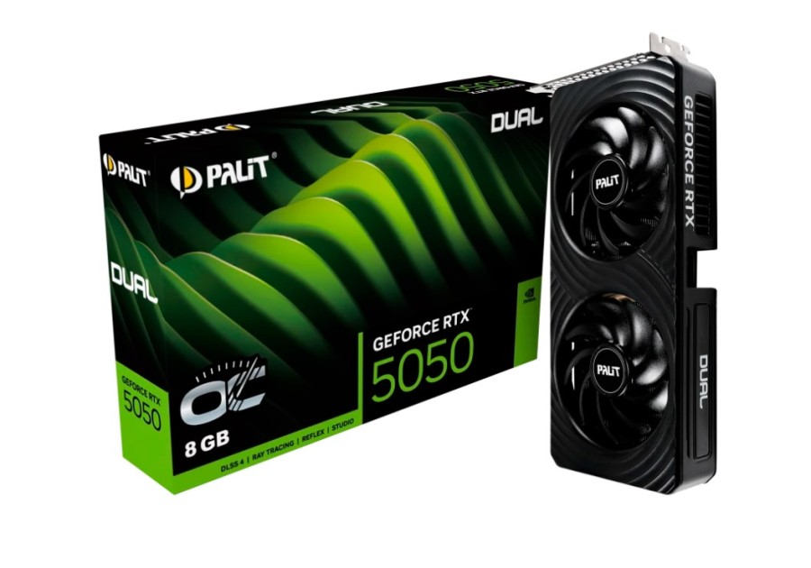 Palit Dual OC 8Gb NVIDIA GeForce RTX 5050 (NE65050S19P1-GB2070D)