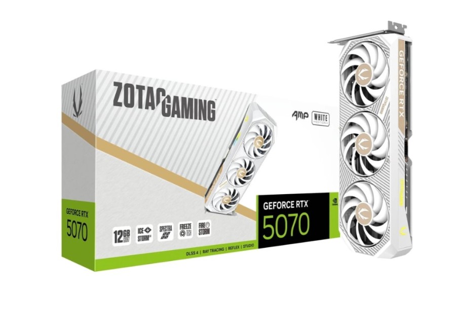 Zotac AMP White Edition 12Gb NVIDIA GeForce RTX 5070 (ZT-B50700FQ-10P)