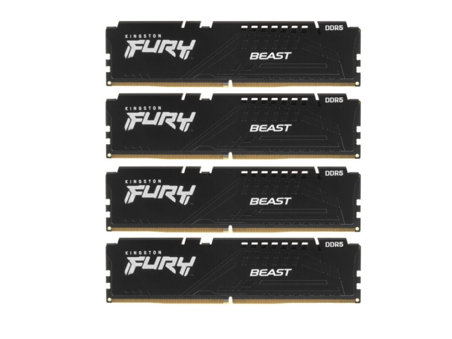 Kingston Fury Beast Black 64Gb DDR5 5600MHz (4x16Gb KIT) (KF556C40BBK4-64)