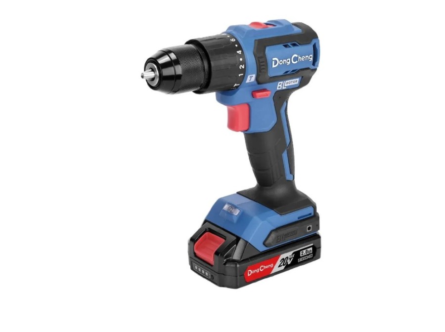 DONGCHENG DCJZ2040i13, 2Ач, с двумя аккумуляторами (DCJZ2040I13(TYPE AM))