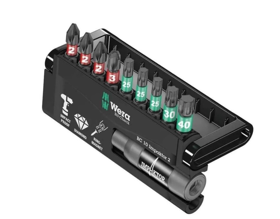 WERA WE-057682, длина стержня 25мм, 10 предметов (WE-057682)