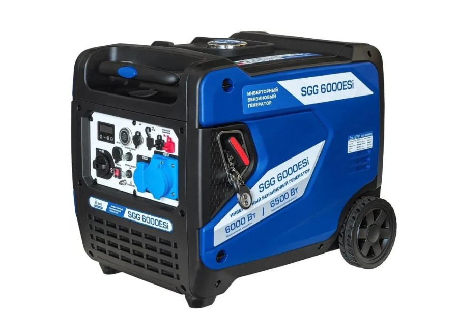 ТСС SGG 6000ESi, 220/12 В, 6.5кВт, на колёсах с АКБ (060063)