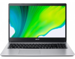 Acer Aspire 3 A315-23 Intel Pentium N5030 1100MHz/15.6"/1920x1080/4GB/256GB SSD/Intel UHD Graphics/Wi-Fi/Bluetooth/Без ОС (NX.HUTEX.039) Silver