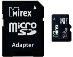 Mirex microSDHC Class 10 32GB + SD adapter (13613-AD10SD32)