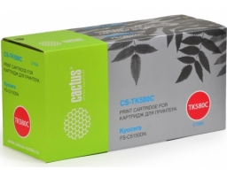 Cactus CS-TK580C голубой (2800 стр) для Kyocera Mita ECOSYS P6021/P6021CDN; Mita FS C5150DN/FS C5150