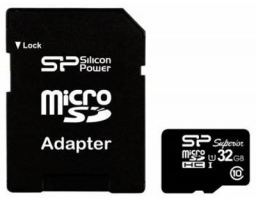 Silicon Power Superior microSDHC 32GB (SP032GBSTHDU1V10SP)